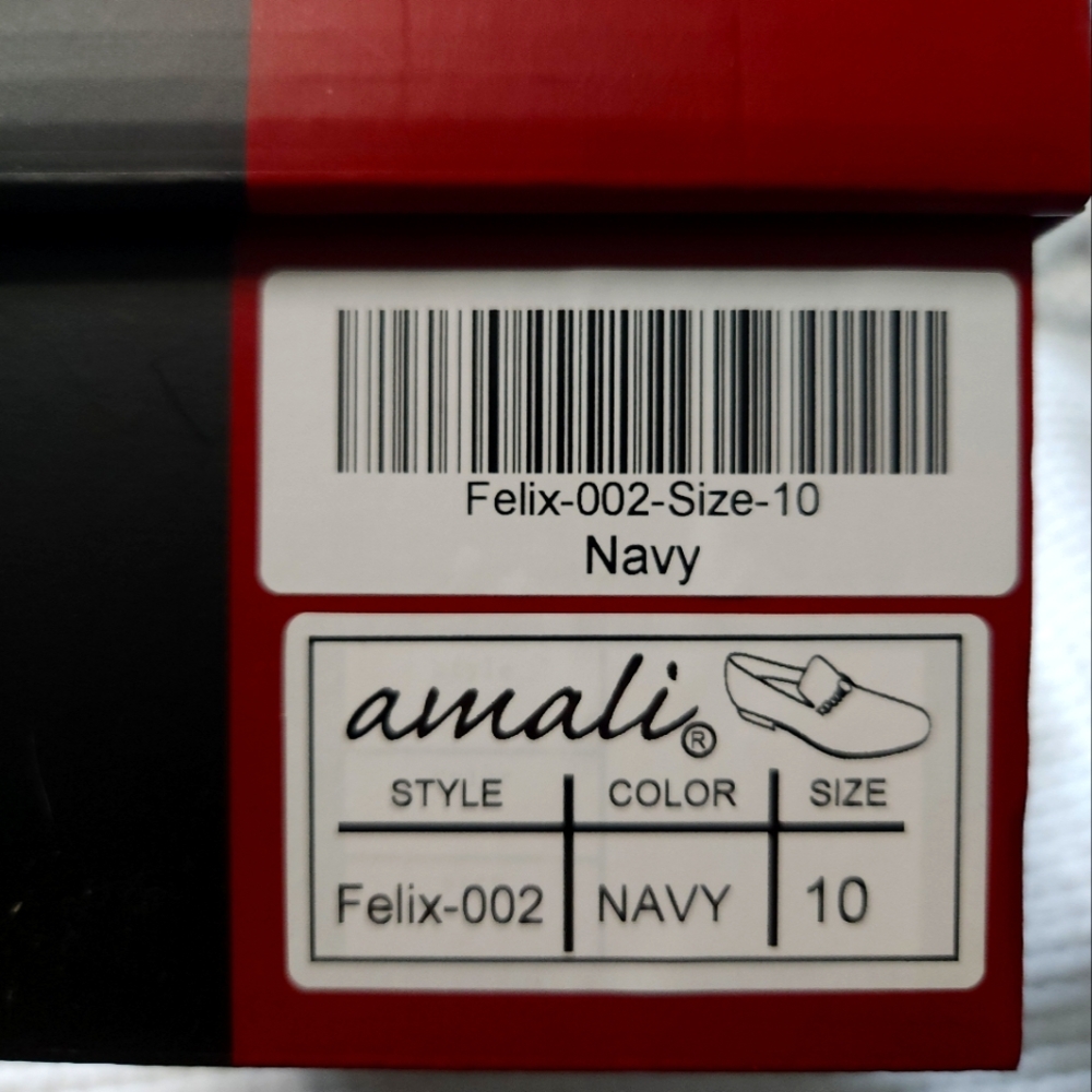 Amali Navy Loafers Size 10
